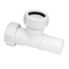 Тройник McAlpine 50F-WH 50  1 гладкий выход